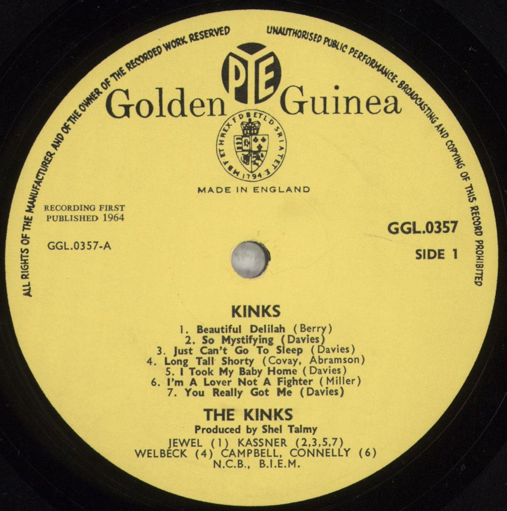 The Kinks Kinks UK vinyl LP album (LP record) KINLPKI543554