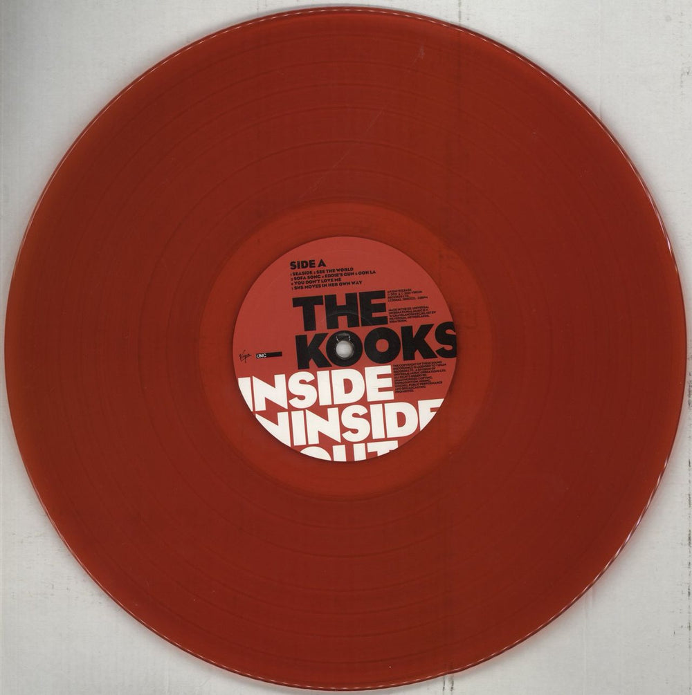 The Kooks Inside In / Inside Out - 180gm Red Vinyl + Signed Insert UK 2-LP vinyl record set (Double LP Album) OKS2LIN852101