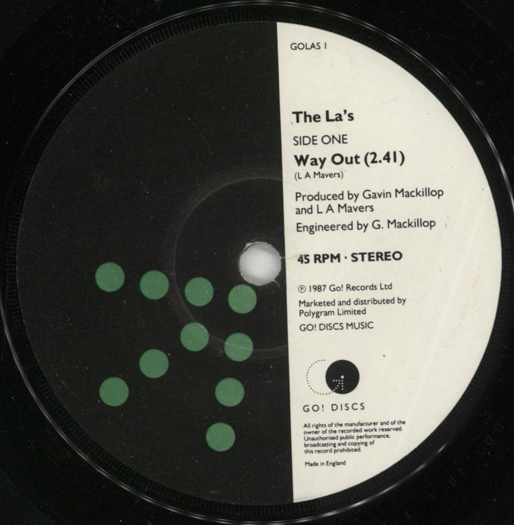 The La's Way Out UK 7" vinyl single (7 inch record / 45) LAS07WA05893