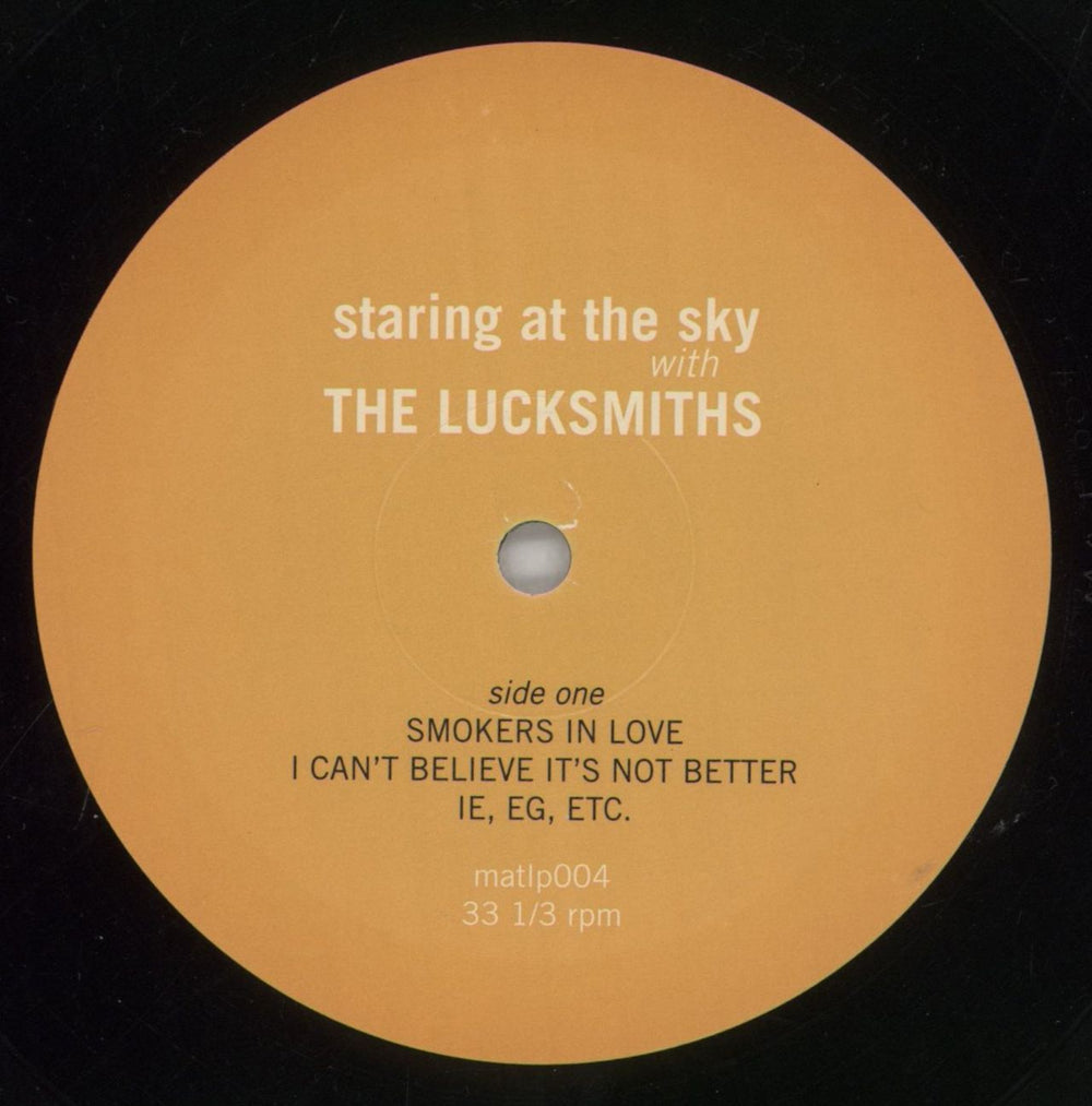 The Lucksmiths Staring At The Sky US 10" vinyl single (10 inch record) 86I10ST861652