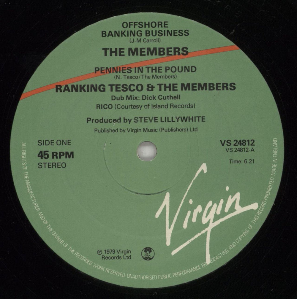 The Members Offshore Banking Business UK 12" vinyl single (12 inch record / Maxi-single) MMB12OF238669