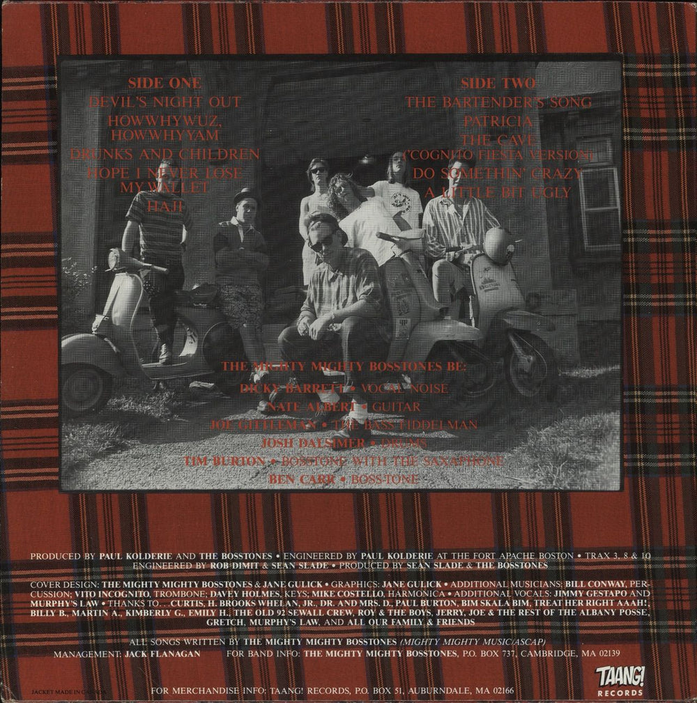The Mighty Mighty Bosstones Devils Night Out US vinyl LP album (LP record)