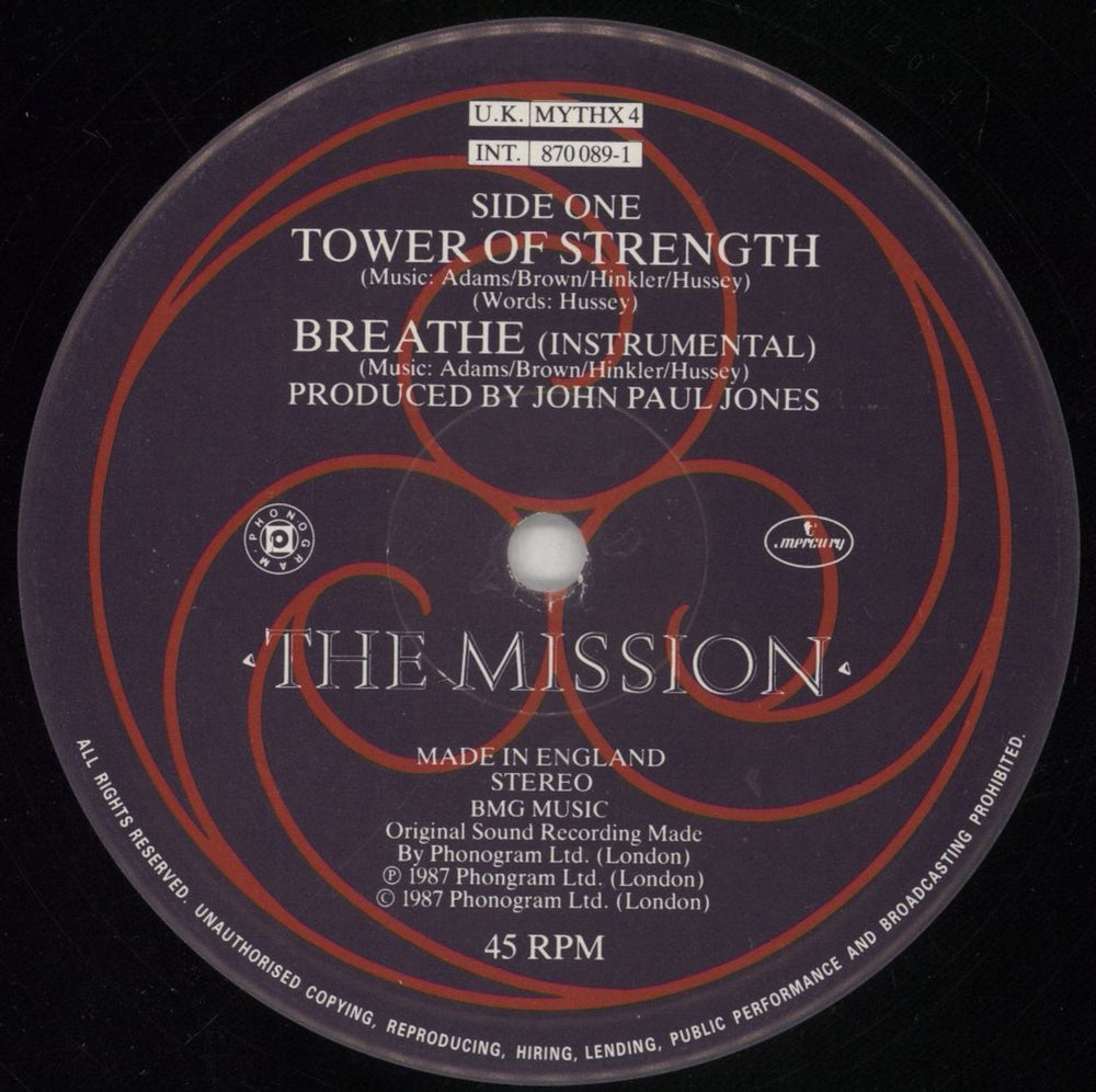 The Mission Tower Of Strength UK 12" vinyl single (12 inch record / Maxi-single) MIS12TO41383