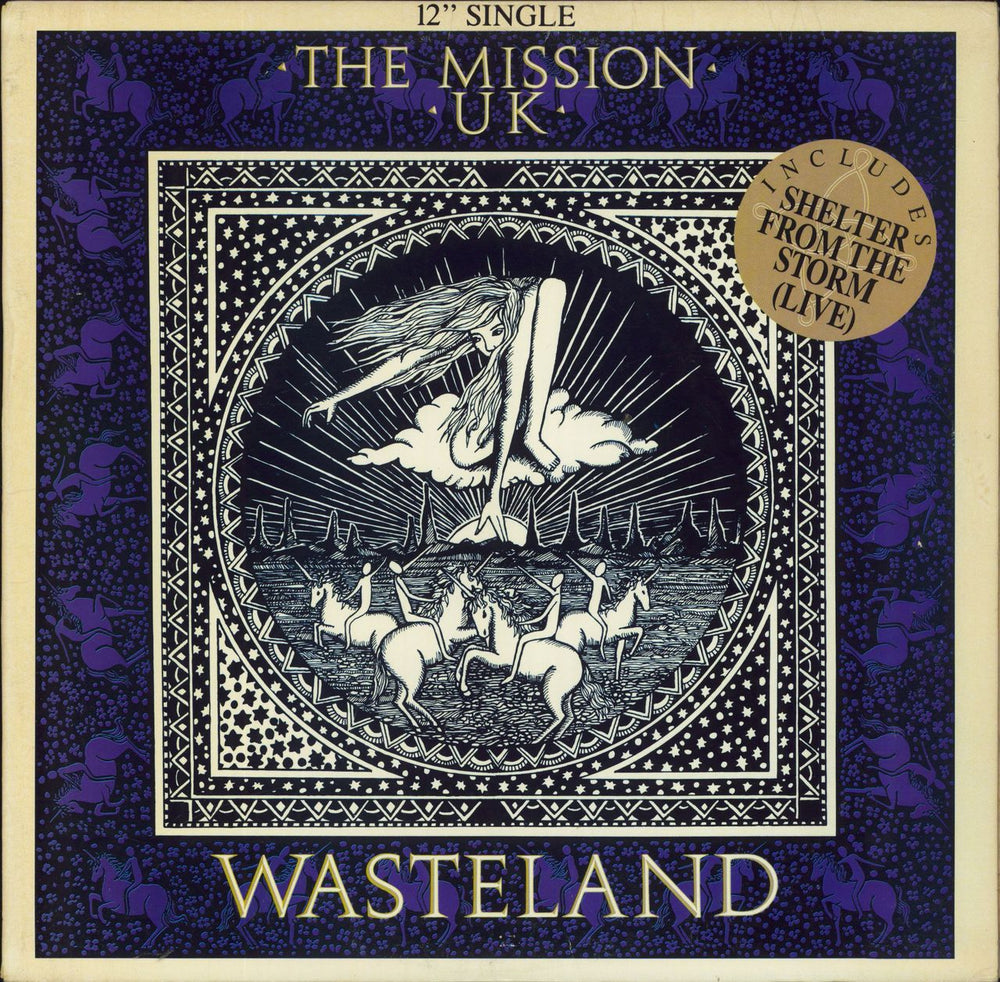 The Mission Wasteland US Promo 12" vinyl single (12 inch record / Maxi-single) 888383-1