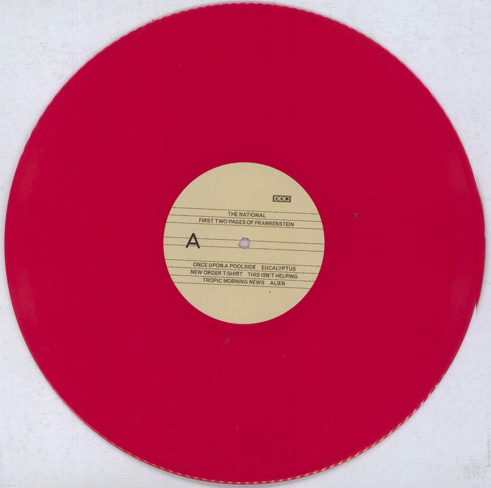 The National First Two Pages Of Frankenstein - Red Vinyl UK vinyl LP album (LP record) TN3LPFI831665