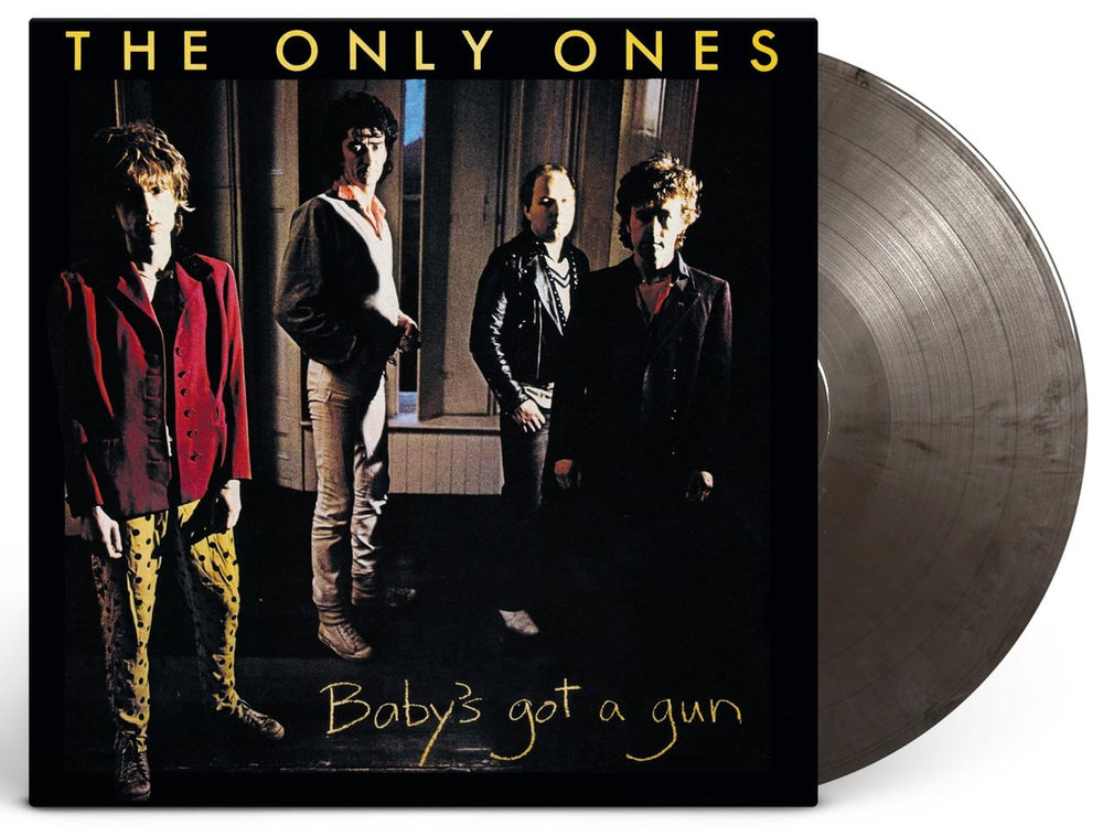 The Only Ones Baby's Got A Gun - Silver & Black Marbled Vinyl 180 Gram UK vinyl LP album (LP record) O-OLPBA842825