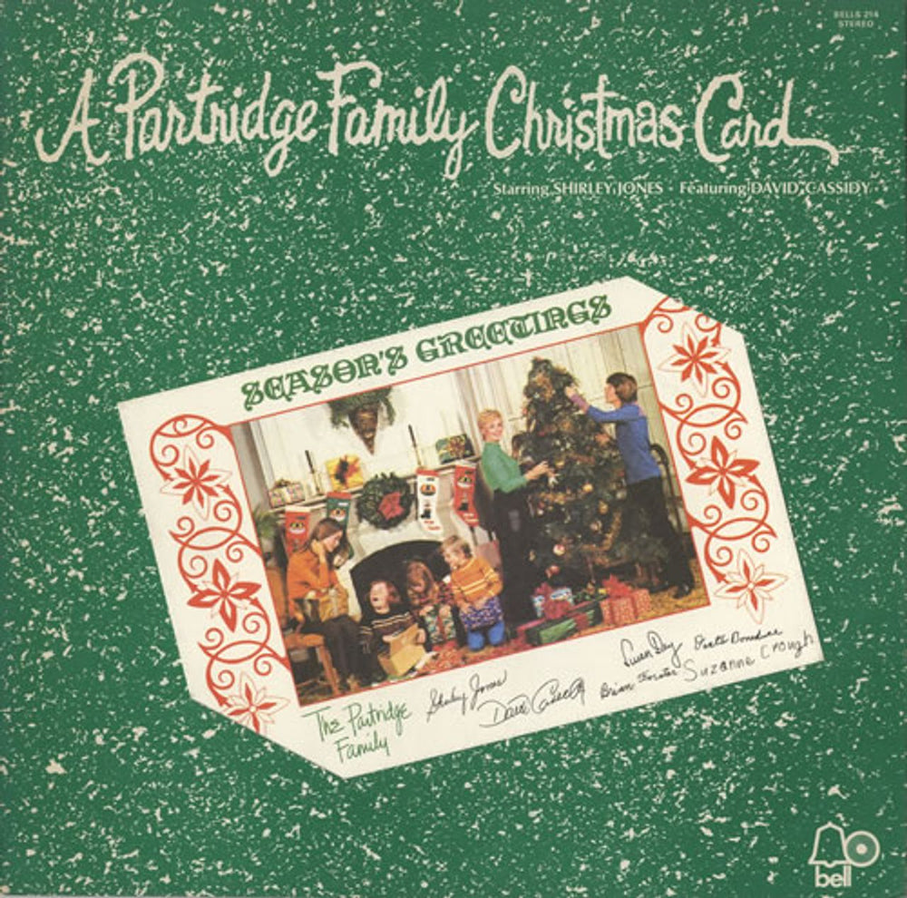 The Partridge Family A Partridge Family Christmas Card + Card UK vinyl LP album (LP record) BELLS214