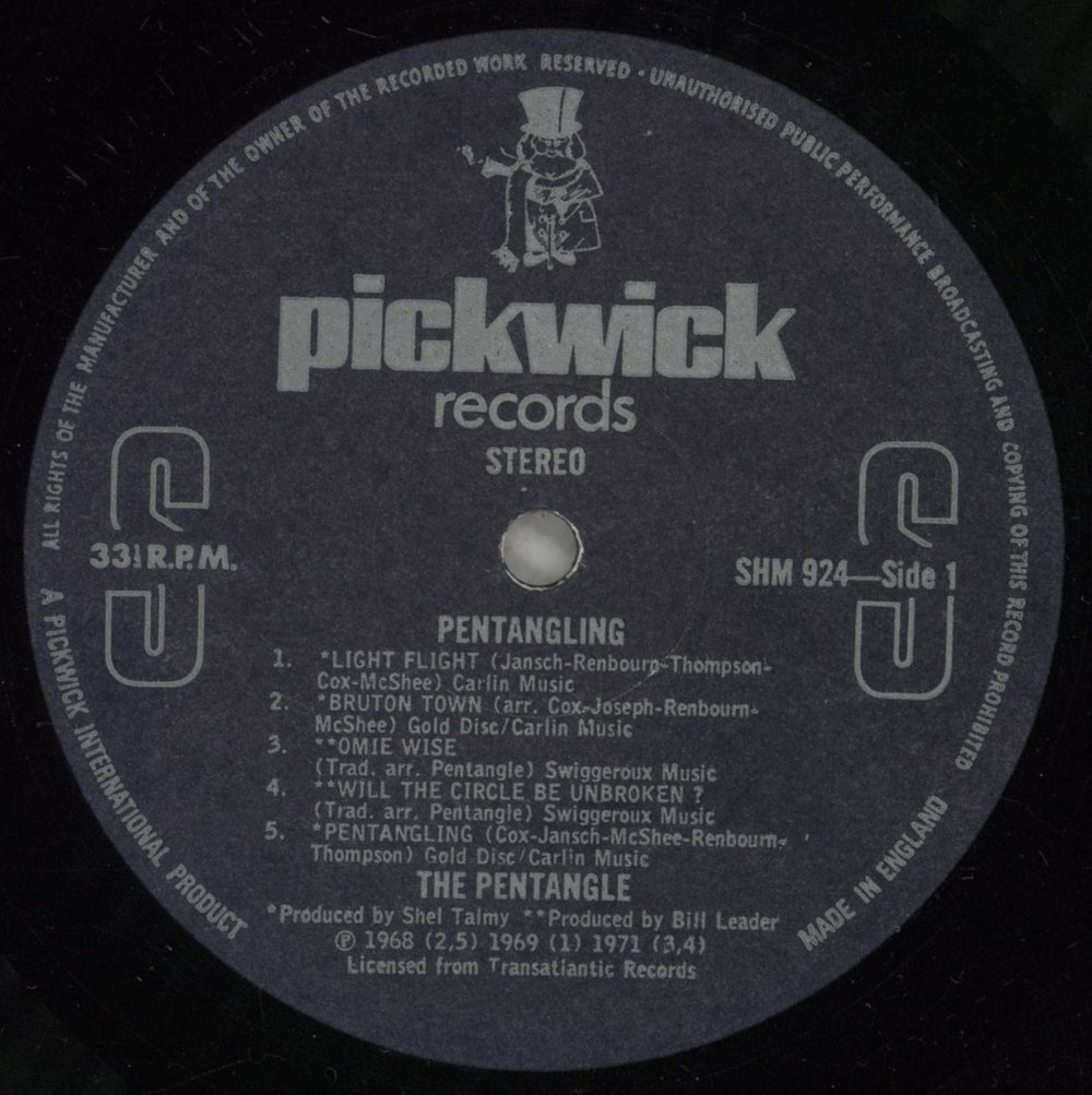 The Pentangle Pentangling UK vinyl LP album (LP record) PNTLPPE289339