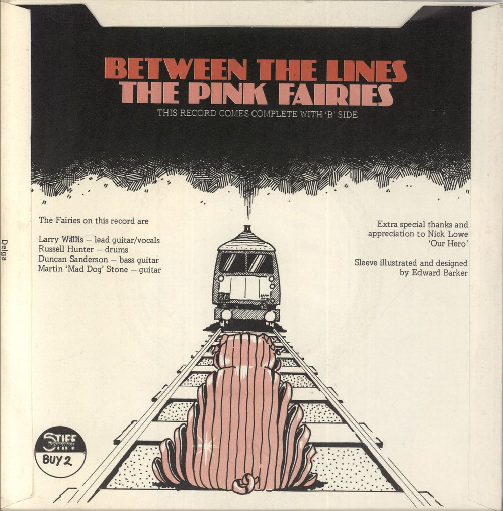 The Pink Fairies Between The Lines - 4-Pr - P/s UK 7" vinyl single (7 inch record / 45)