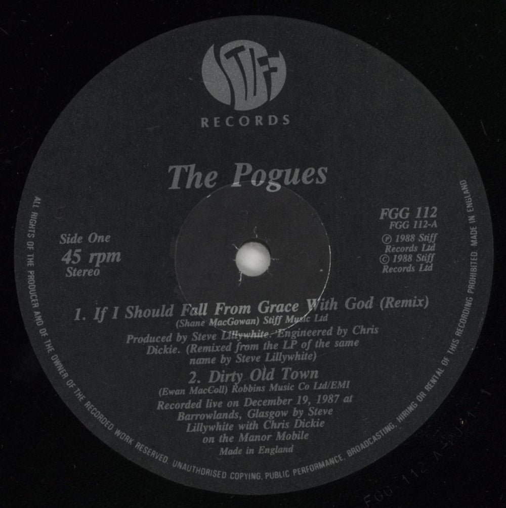 The Pogues If I Should Fall From Grace With God UK 12" vinyl single (12 inch record / Maxi-single) POG12IF112848