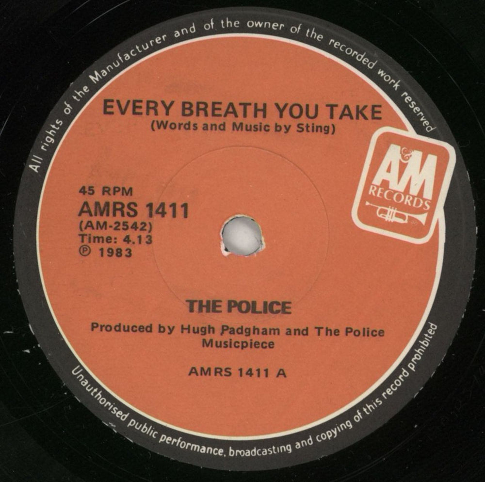 The Police Every Breath You Take South African 7" vinyl single (7 inch record / 45) POL07EV864600