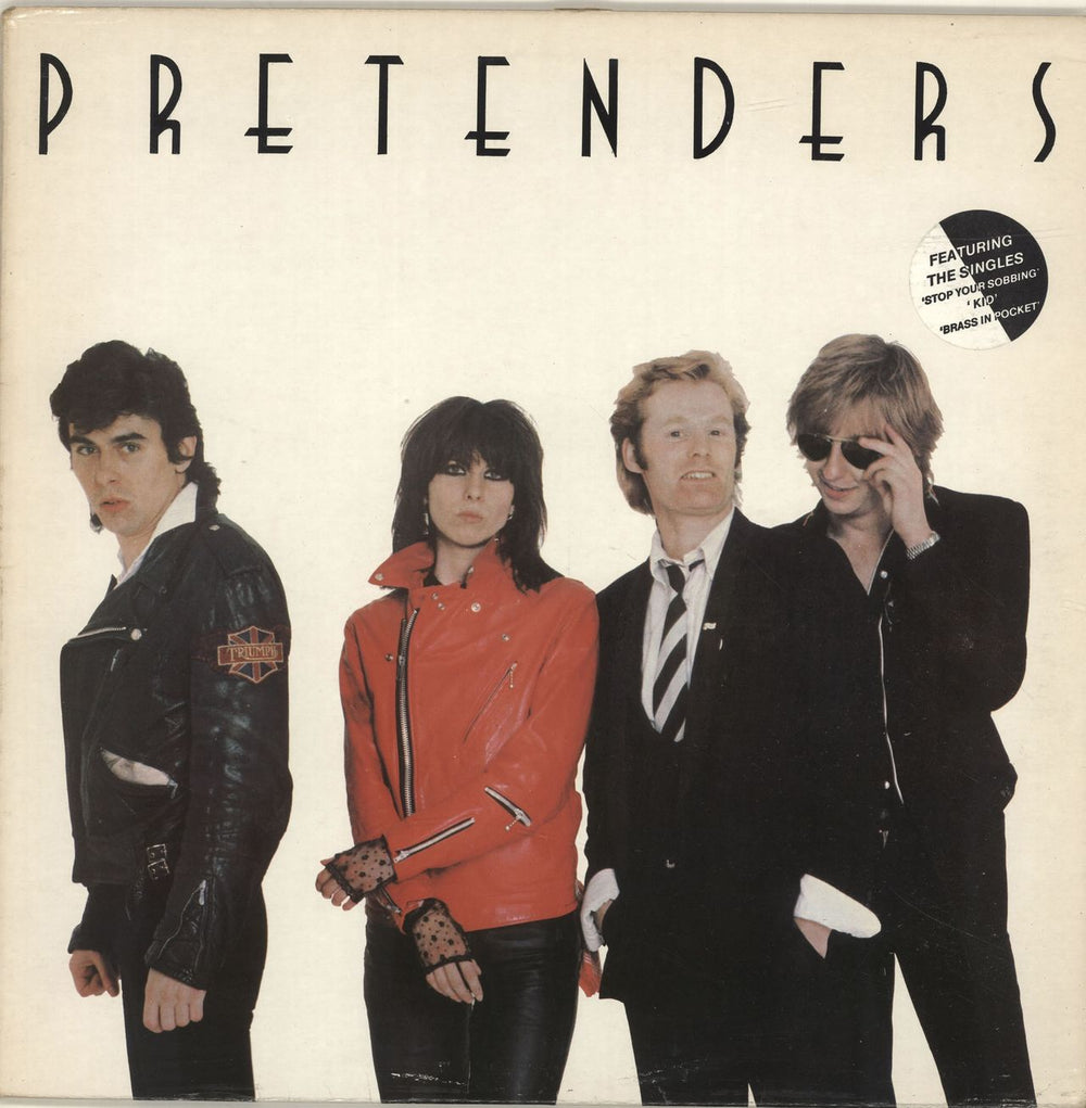 The Pretenders Pretenders - Hype Stickered UK vinyl LP album (LP record) RAL3