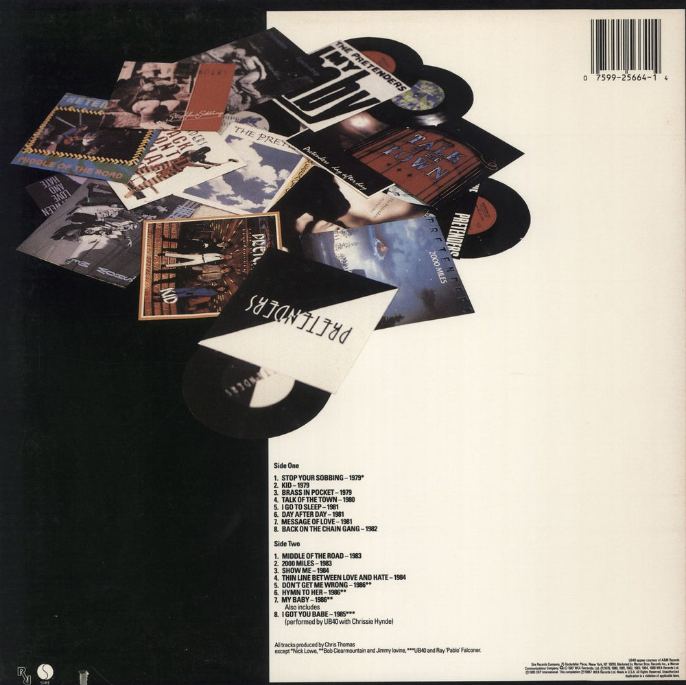 The Pretenders The Singles Canadian vinyl LP album (LP record) 075992566414