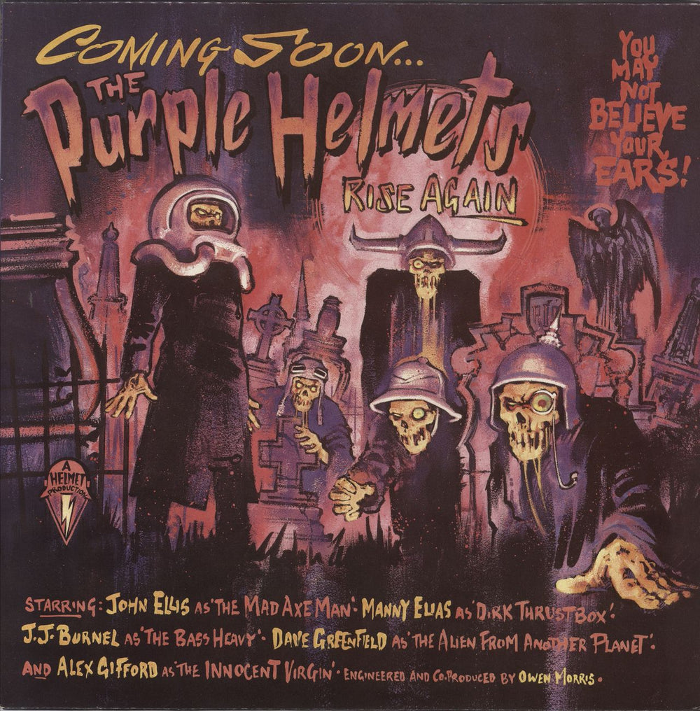 The Purple Helmets Rise Again UK vinyl LP album (LP record) GRAM42