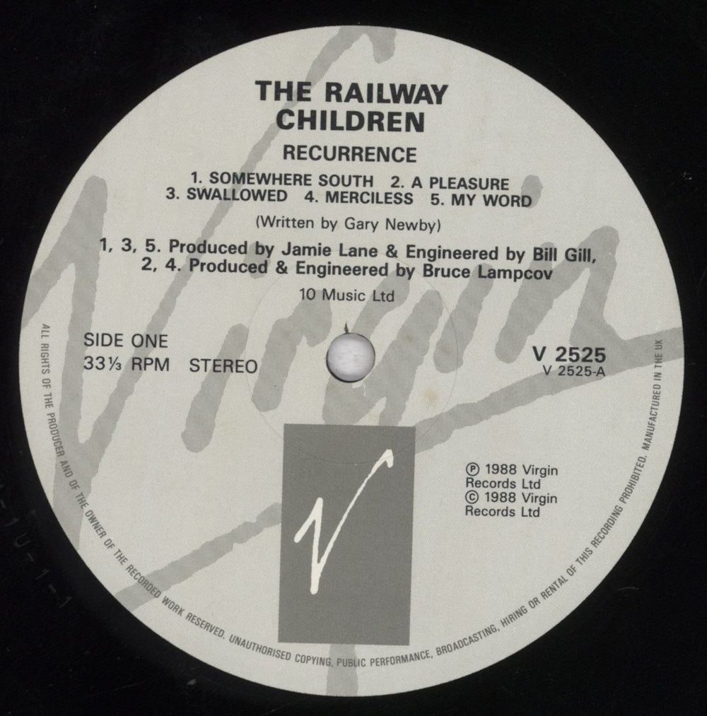 The Railway Children Recurrence - EX UK vinyl LP album (LP record) TRCLPRE834372