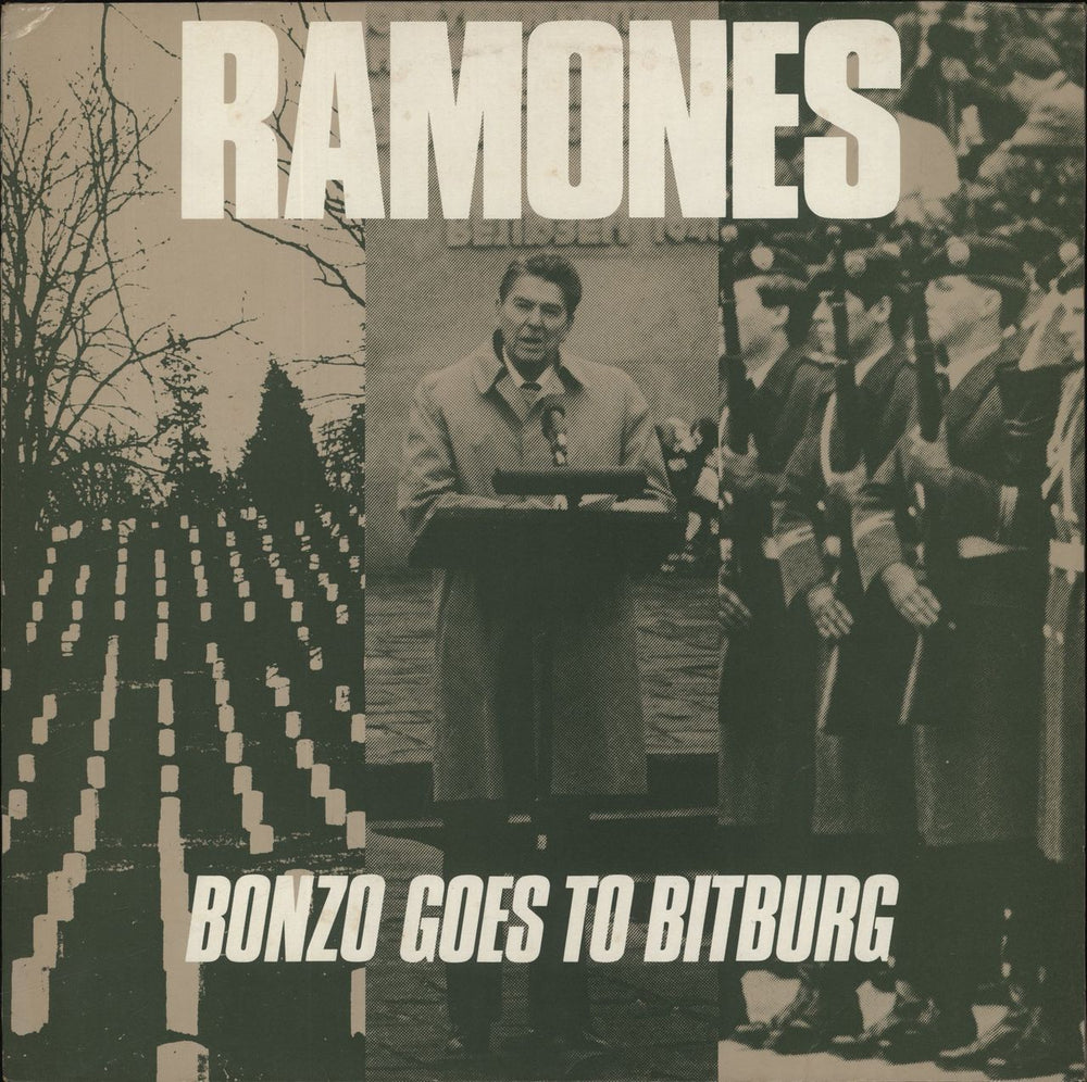 The Ramones Bonzo Goes To Bitburg - EX UK 12" vinyl single (12 inch record / Maxi-single) BEG140T