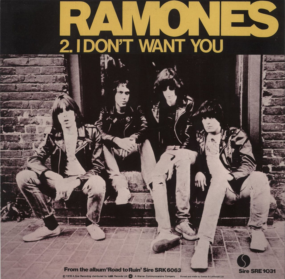 The Ramones Don't Come Close - Yellow Vinyl UK 12" vinyl single (12 inch record / Maxi-single)