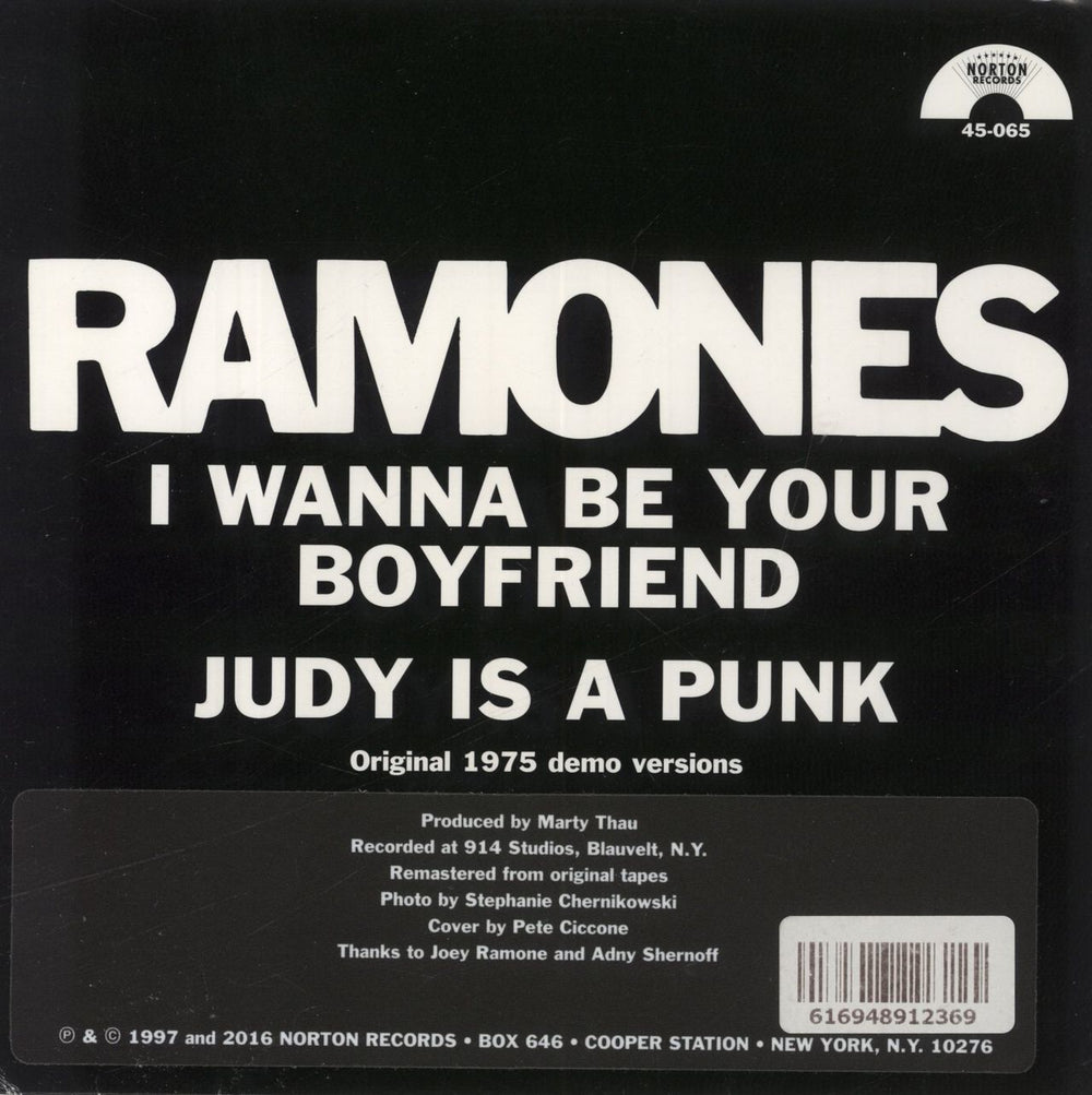 The Ramones I Wanna Be Your Boyfriend - Red Vinyl US 7" vinyl single (7 inch record / 45) 616948912369