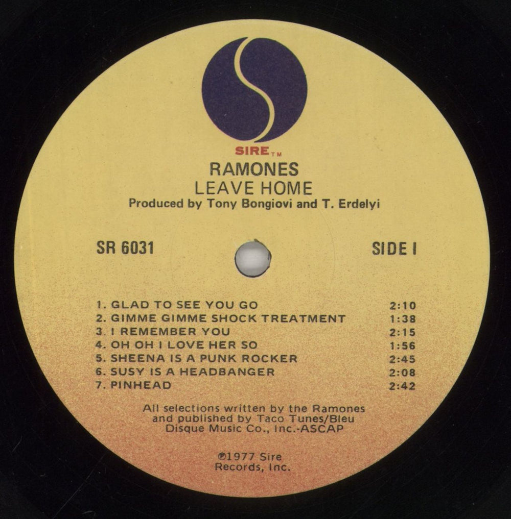 The Ramones Leave Home - VG US vinyl LP album (LP record) RAMLPLE860555