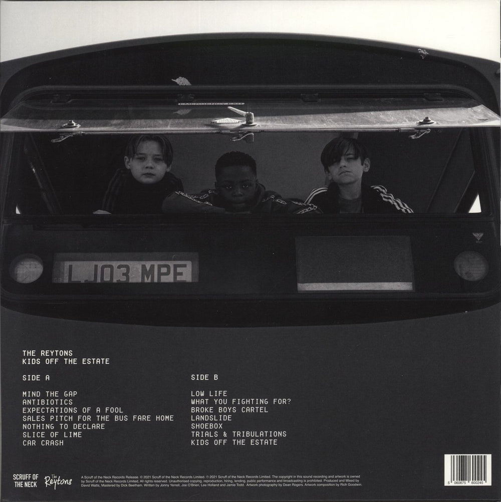 The Reytons Kids Off The Estate - White Vinyl - Autographed UK vinyl LP album (LP record) 5060675600245