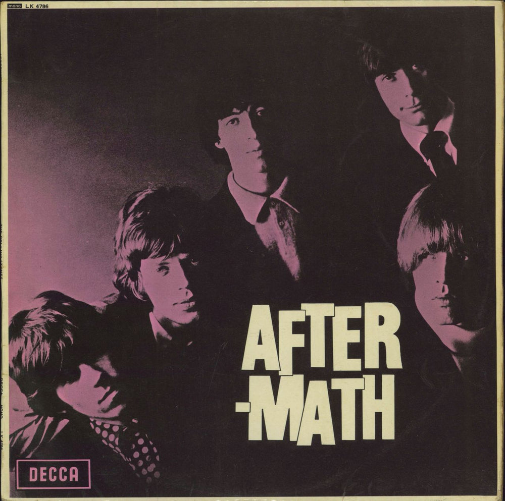 The Rolling Stones Aftermath - 6th - VG UK vinyl LP album (LP record) LK4786