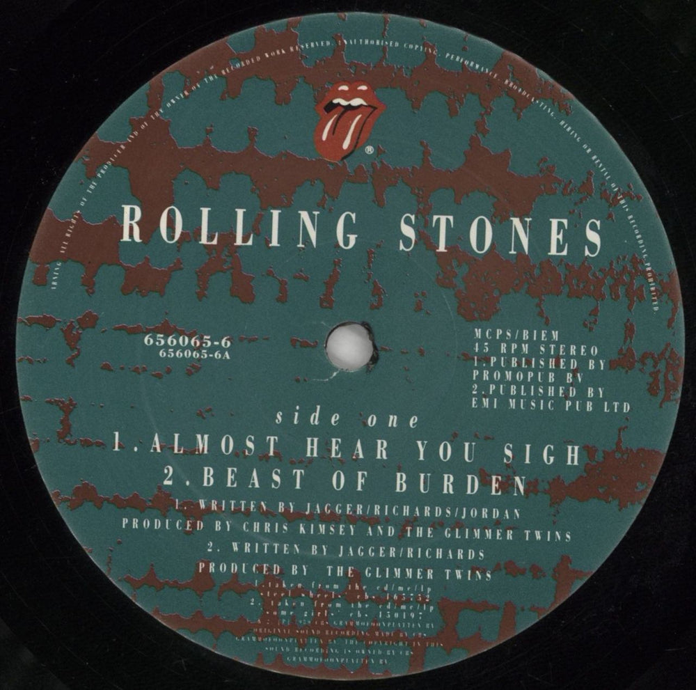 The Rolling Stones Almost Hear You Sigh - Gatefold UK 12" vinyl single (12 inch record / Maxi-single) ROL12AL16391