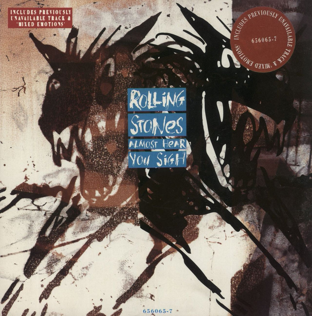 The Rolling Stones Almost Hear You Sigh UK 7" vinyl single (7 inch record / 45) 656065-7