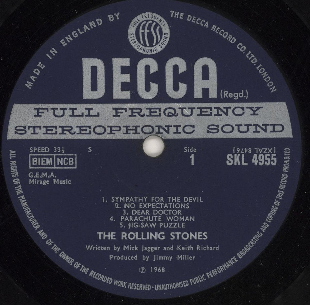 The Rolling Stones Beggars Banquet - 2nd [i] UK vinyl LP album (LP record) ROLLPBE730577