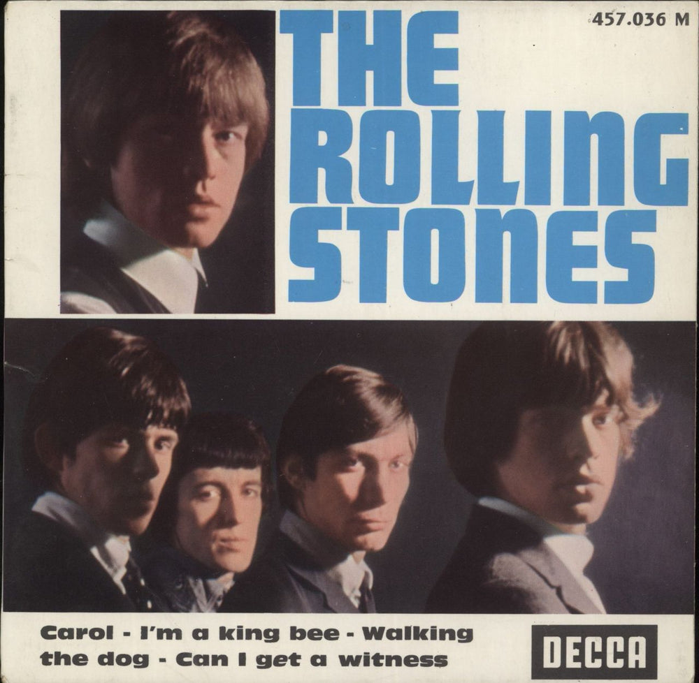 The Rolling Stones Carol E.P. - 66 French 7" vinyl single (7 inch record / 45) 457.036
