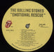 The Rolling Stones Emotional Rescue + Poster Canadian vinyl LP album (LP record) ROLLPEM581535