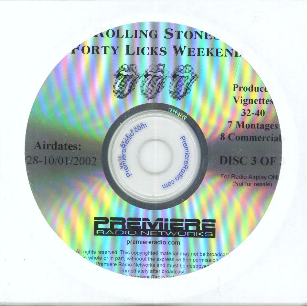 The Rolling Stones Forty Licks Weekend - complete 7CD set US 7-CD album set 2002