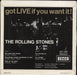 The Rolling Stones Got Live If You Want It E.P. - 7-65 - Boxed French 7" vinyl single (7 inch record / 45)