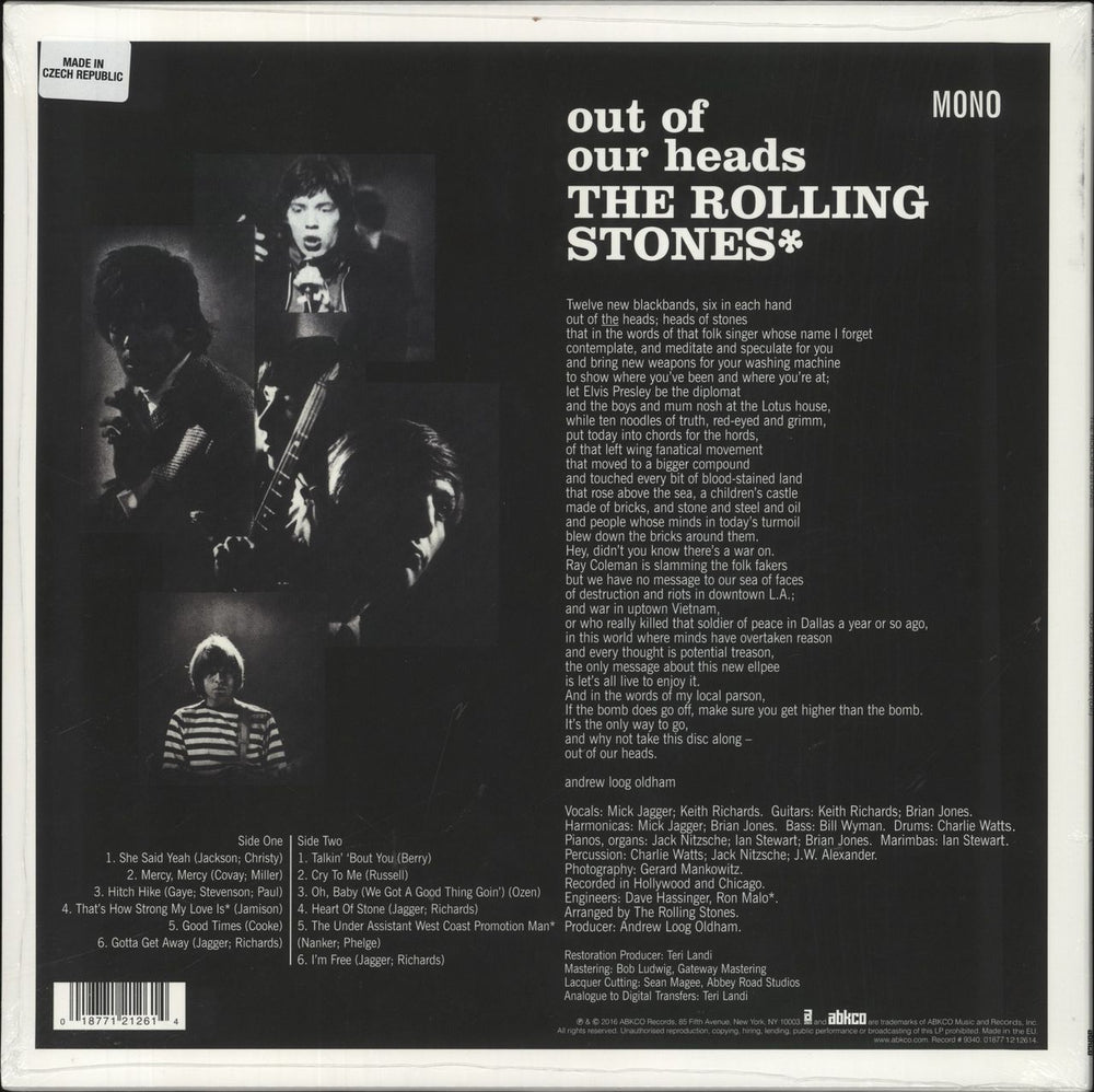 The Rolling Stones Out Of Our Heads: UK Version - Sealed UK vinyl LP album (LP record) 018771212614