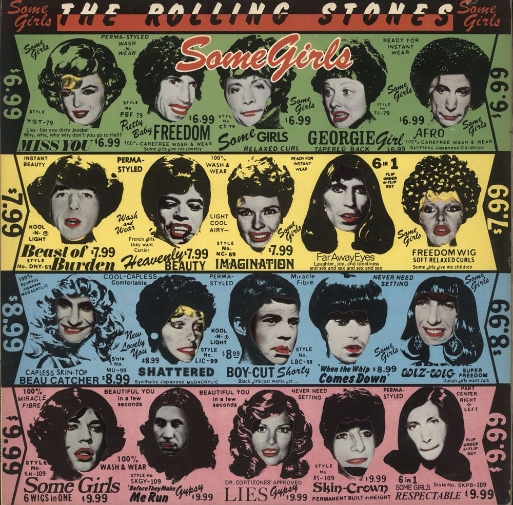 The Rolling Stones Some Girls - 1st - G/Y/B/P UK vinyl LP album (LP record) CUN39108