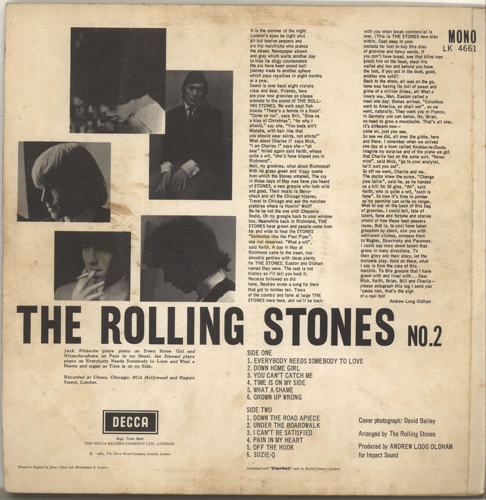 The Rolling Stones The Rolling Stones No. 2 - 3rd - VG UK vinyl LP album (LP record) ROLLPTH475674