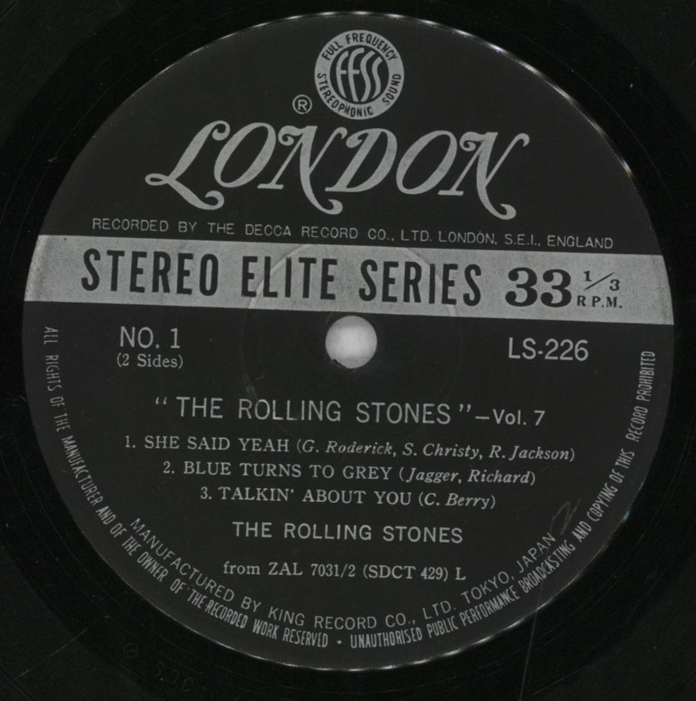 The Rolling Stones The Rolling Stones Volume 7 Japanese 7" vinyl single (7 inch record / 45) ROL07TH303555