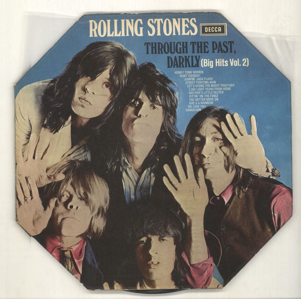 The Rolling Stones Through The Past Darkly - 1st (b) - Oct - EX UK vinyl LP album (LP record) SKL5019