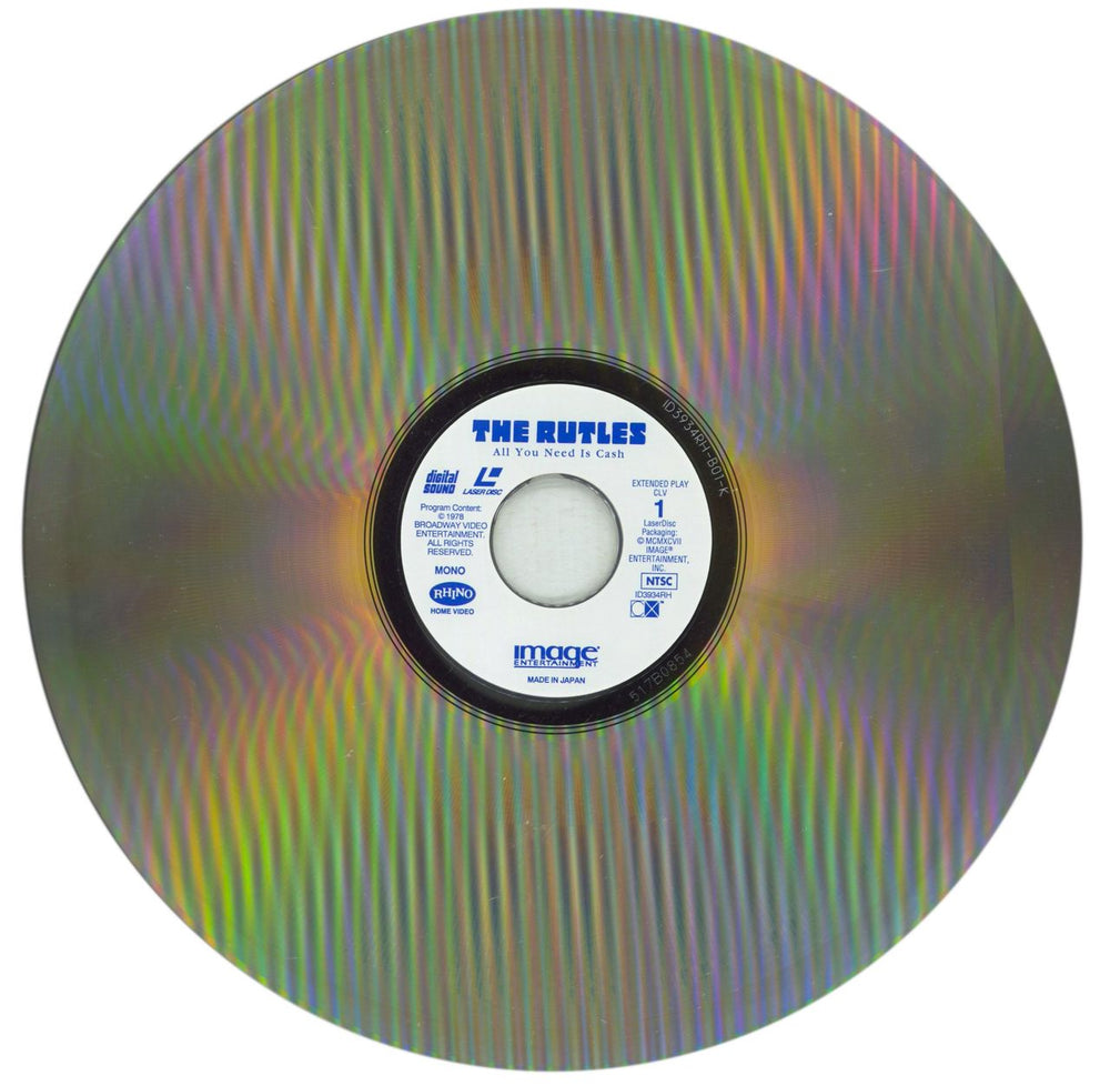 The Rutles All You Need Is Cash - Shrink US laserdisc / lazerdisc RTLLZAL876676