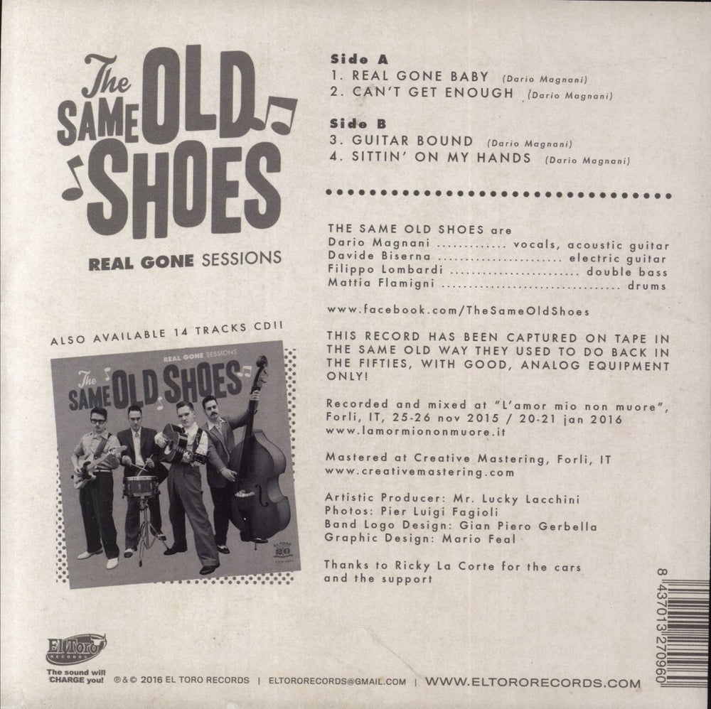 The Same Old Shoes Real Gone Sessions Spanish 7" vinyl single (7 inch record / 45) 8437013270960