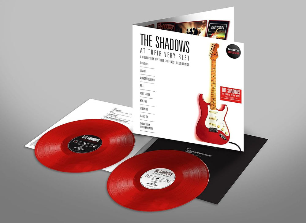 The Shadows At Their Very Best - 180 Gram Red Vinyl - Sealed UK vinyl LP album (LP record) SHDLPAT876123
