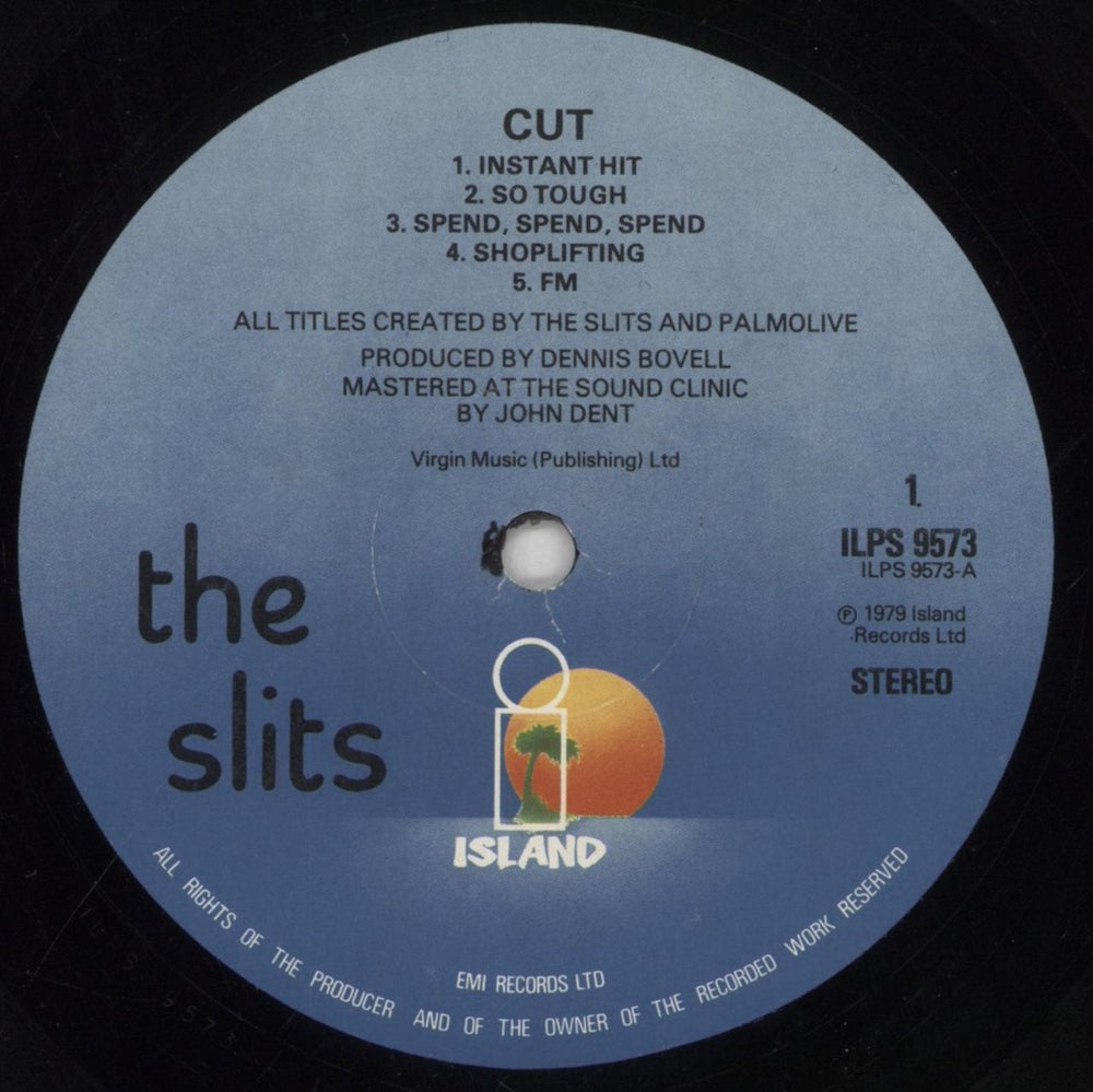 The Slits Cut - EX UK vinyl LP album (LP record) SLILPCU851034