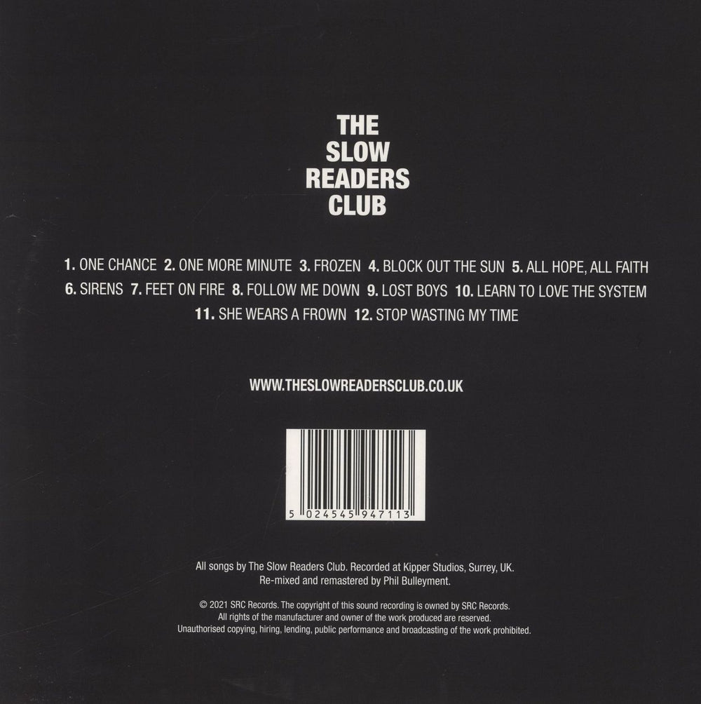 The Slow Readers Club The Slow Readers Club - Silver Vinyl UK vinyl LP album (LP record) 5024545947113