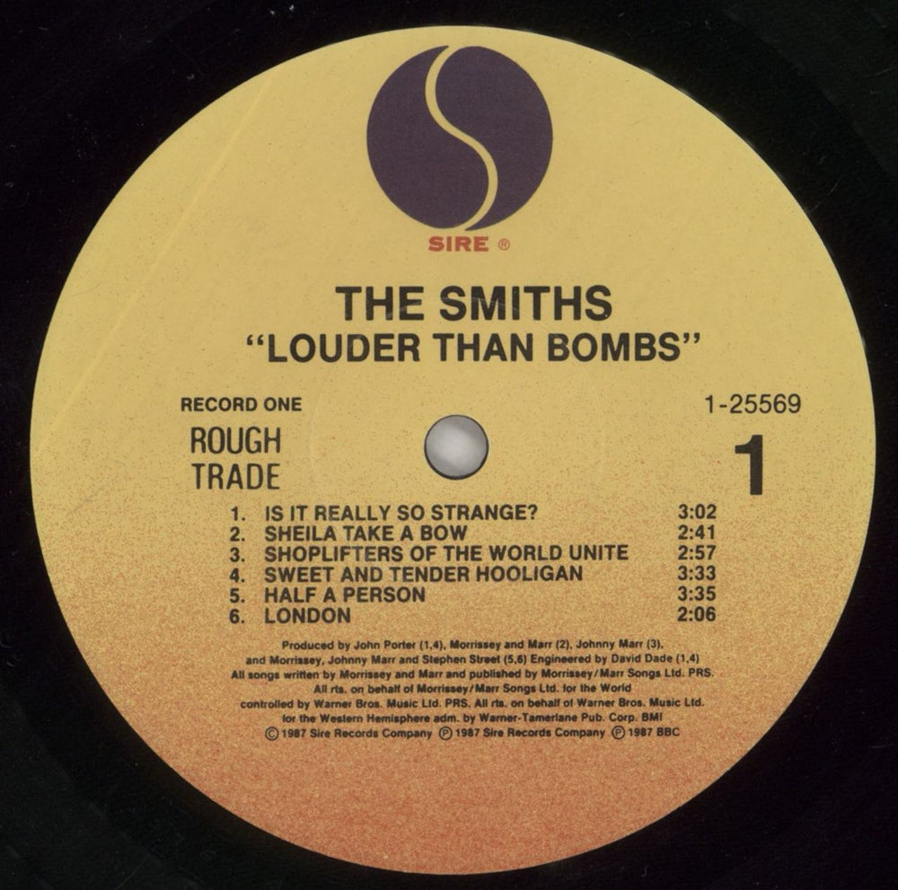 The Smiths Louder Than Bombs US 2-LP vinyl record set (Double LP Album) SMI2LLO318347