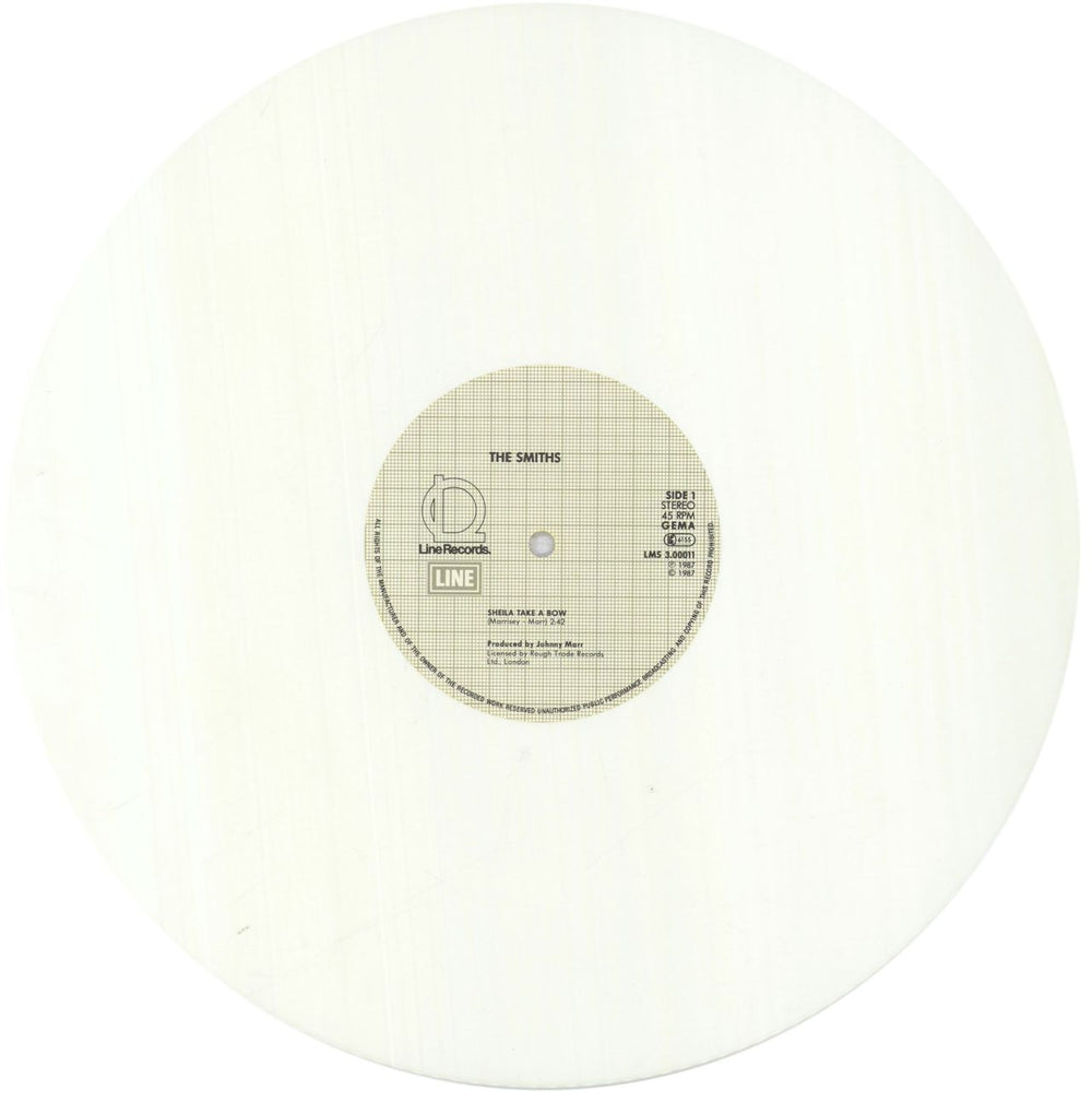 The Smiths Sheila Take A Bow - White Vinyl German 12" vinyl single (12 inch record / Maxi-single) SMI12SH00102