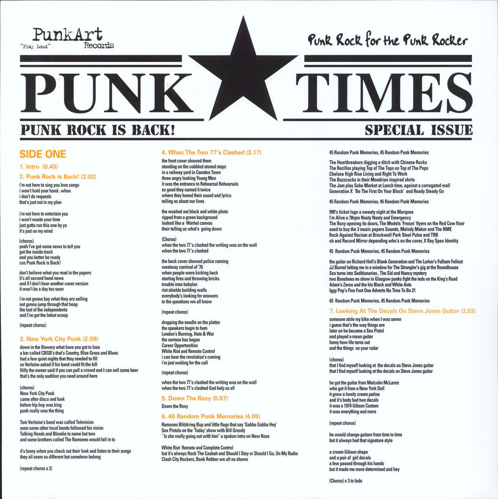 The Specials Punk Rock Is Back! - SPECIALS 'Specials' sleeve UK vinyl LP album (LP record)