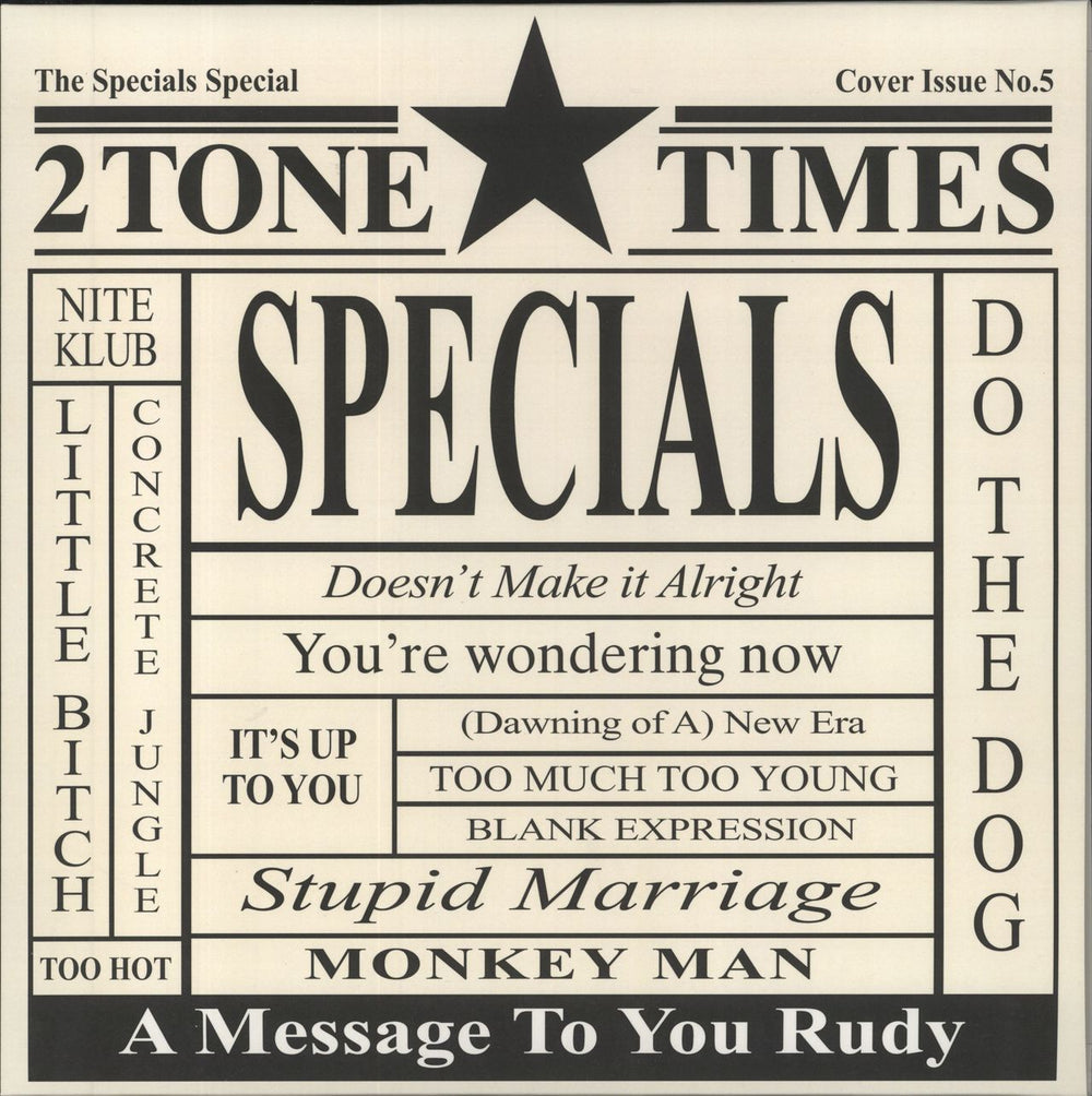 The Specials Punk Rock Is Back! - SPECIALS 'Specials' sleeve UK vinyl LP album (LP record) MAL-ONELP003