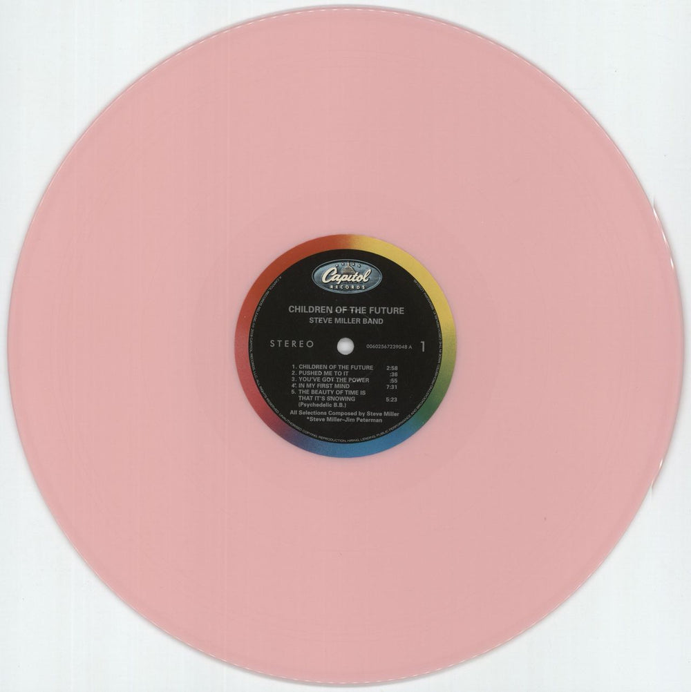 The Steve Miller Band Children Of The Future - 180 Gram Pink Vinyl UK vinyl LP album (LP record) SBMLPCH875859