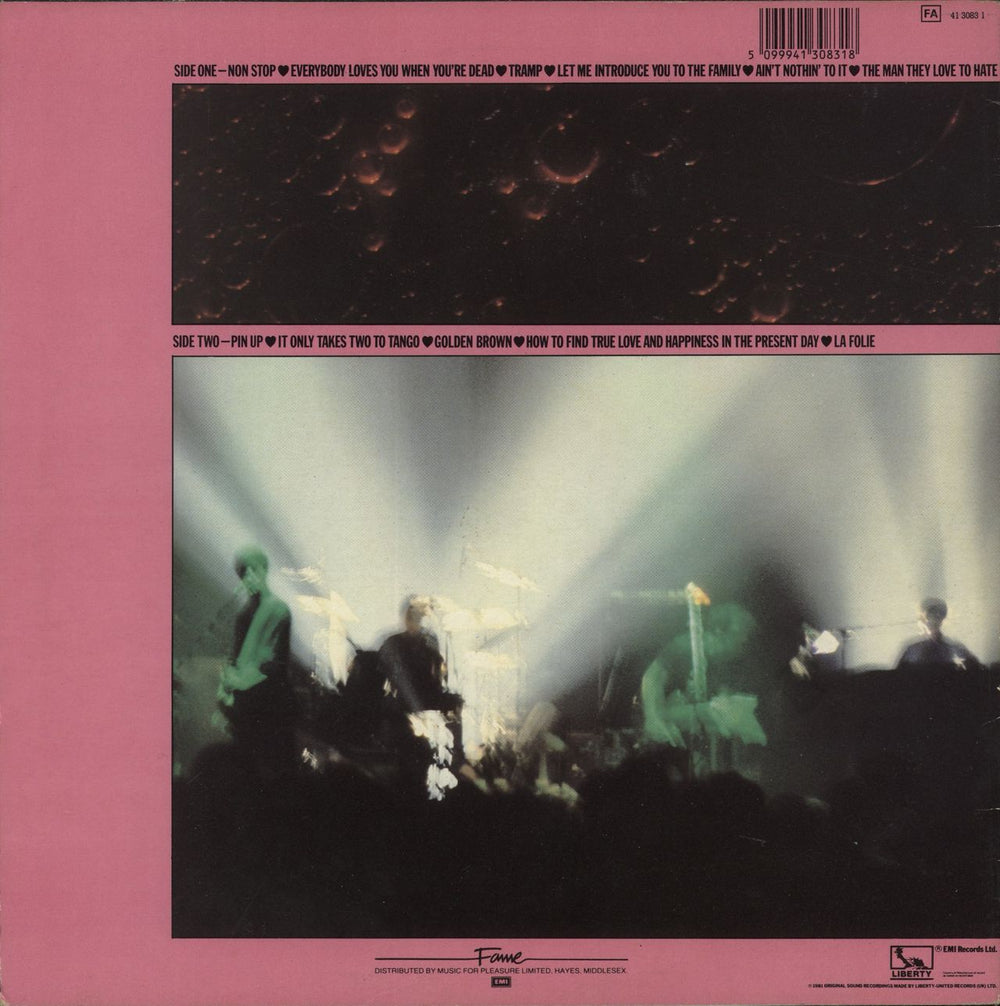 The Stranglers La Folie UK vinyl LP album (LP record) 5099941308318