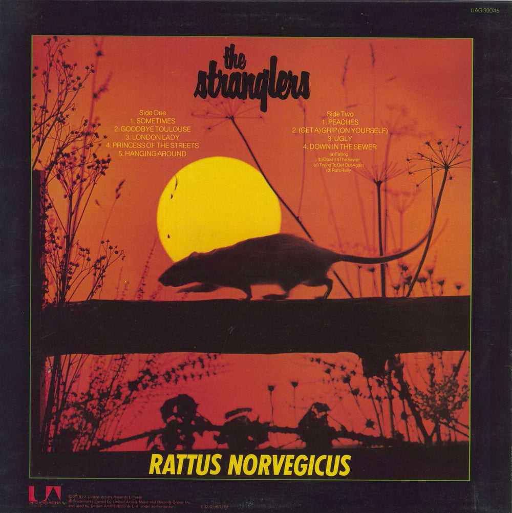 The Stranglers Rattus Norvegicus - EX UK vinyl LP album (LP record)