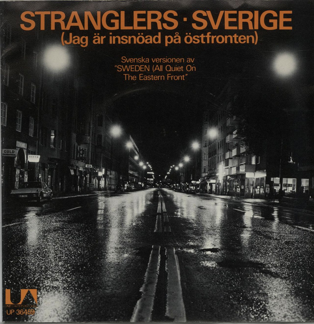 The Stranglers Sverige - Picture Sleeve Swedish 7" vinyl single (7 inch record / 45) UP36459